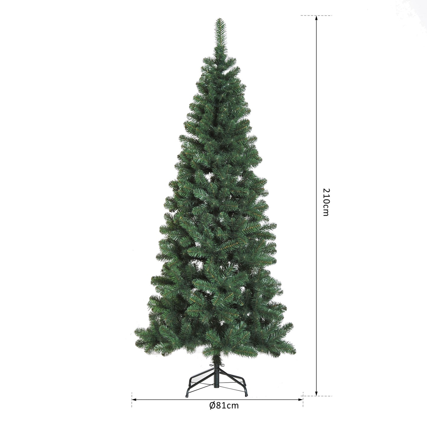 Nancy's Gale Creek Kunstkerstboom - Groen - 631 takken demonteerbaar PVC groen Ø81 x 210 cm