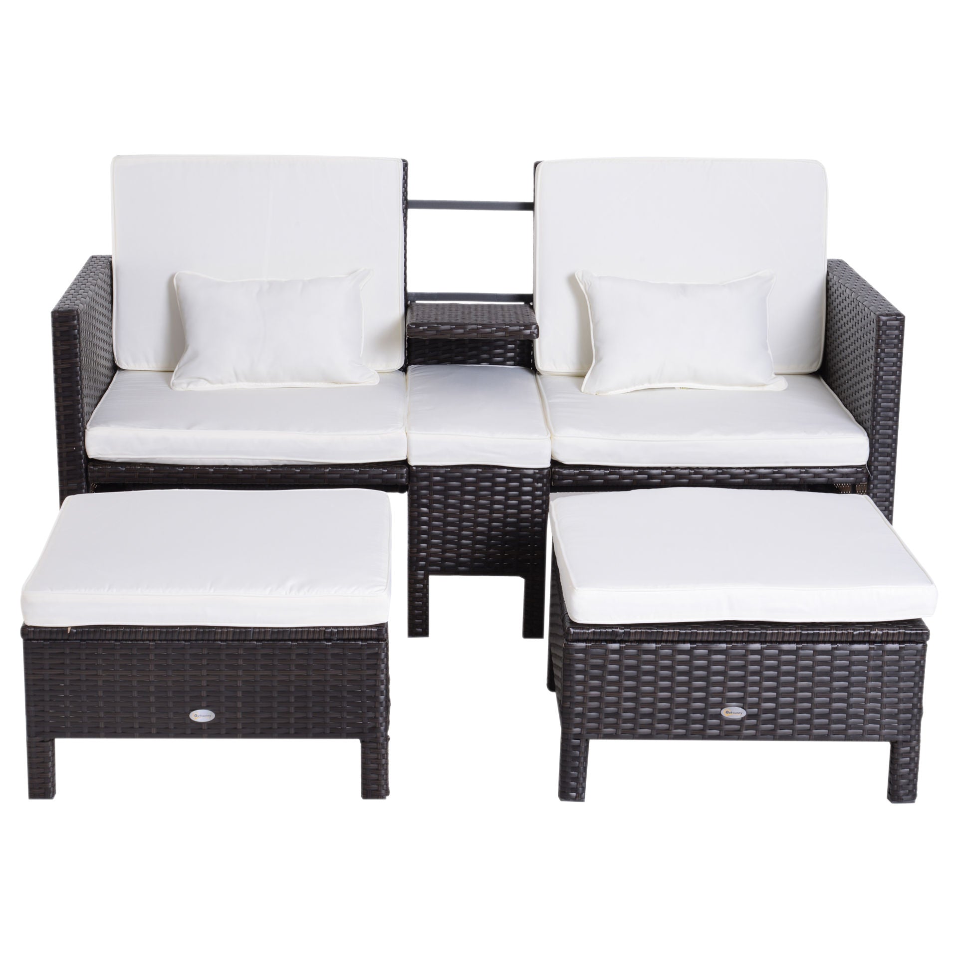 Nancy's Hutson Cay 3-delige Loungeset - Tuinset - Loungemeubel - Rotan