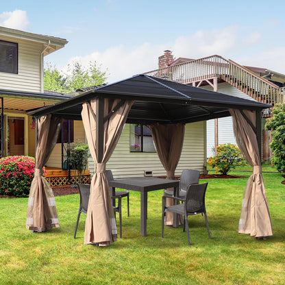 Nancy's Isabella Paviljoen - Partytent - Tuin Paviljoen - Bruin - ± 300 x 300 x 260 cm