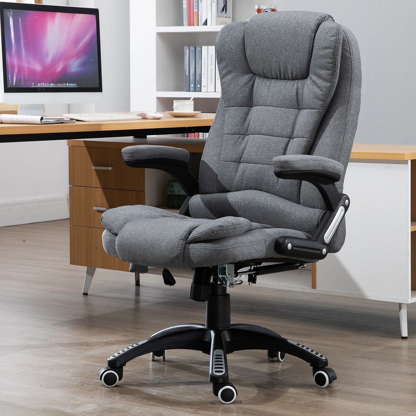 Nancy's Mayflower II Massage Desk Chair - Massage and heating function - Swivel - Gray