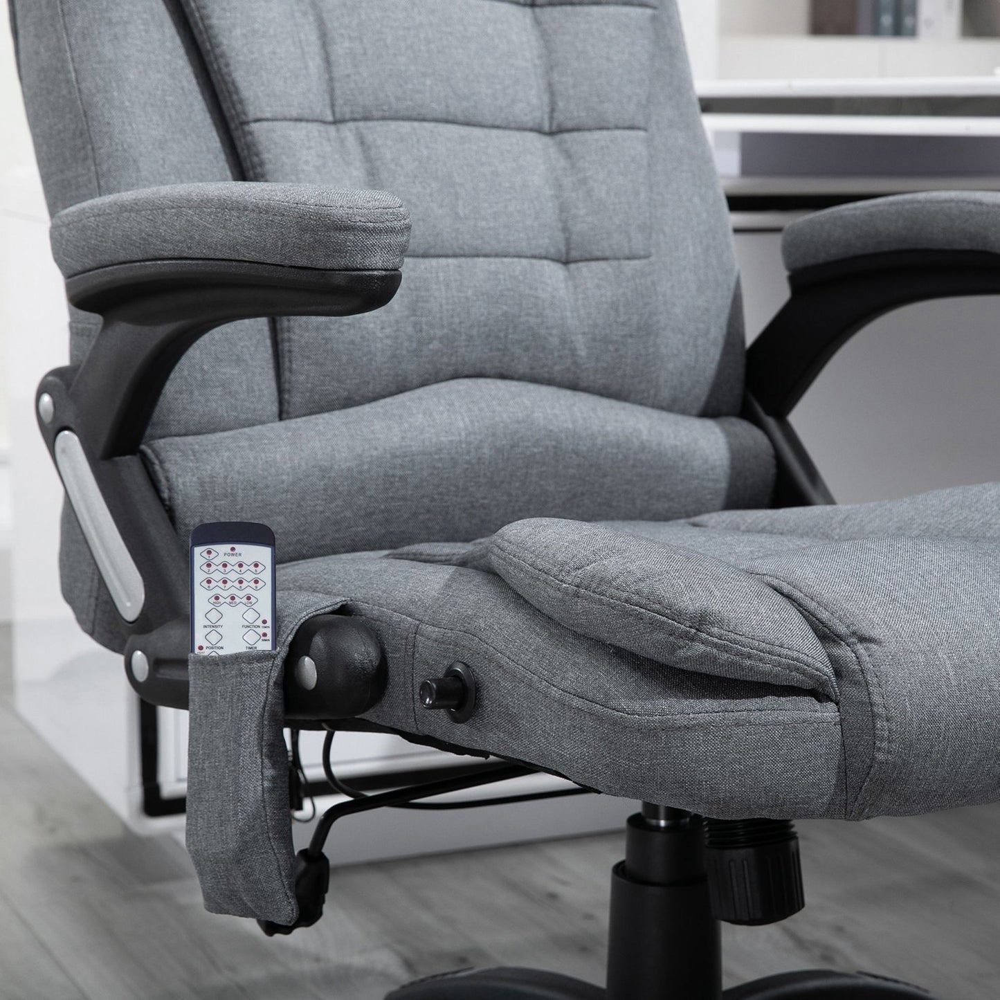 Nancy's Mayflower II Massage Desk Chair - Massage and heating function - Swivel - Gray