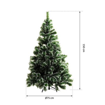 Nancy's McKay Artificial Kerstboom - Groen - Kunst Kerstboom met metalen voet - ∅75 x H150 cm