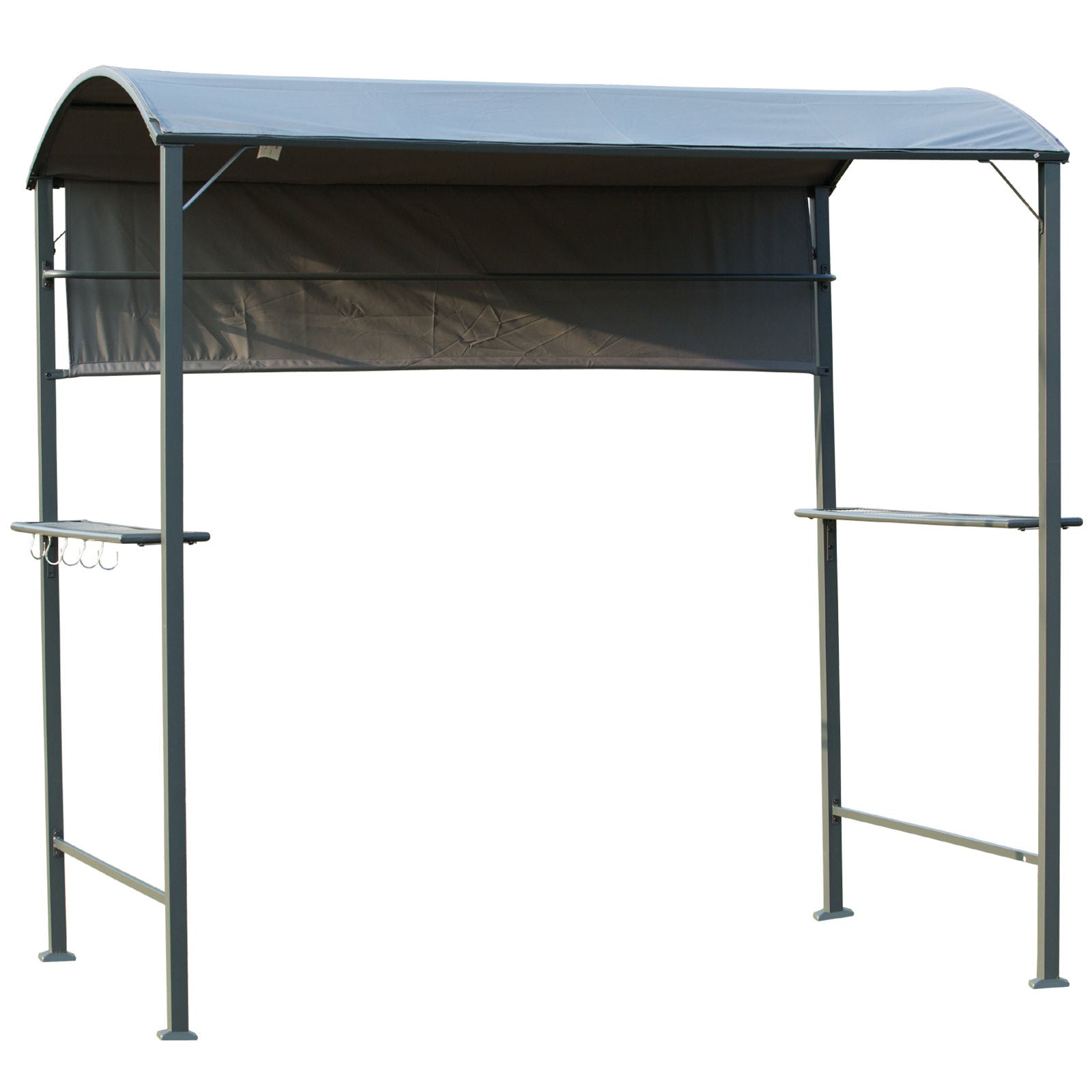 Nancy's Pomona Grill Pavilion BBQ - Zwart, Grijs - Metaal, Polyester - 85,82 cm x 54,33 cm x 85,04 cm