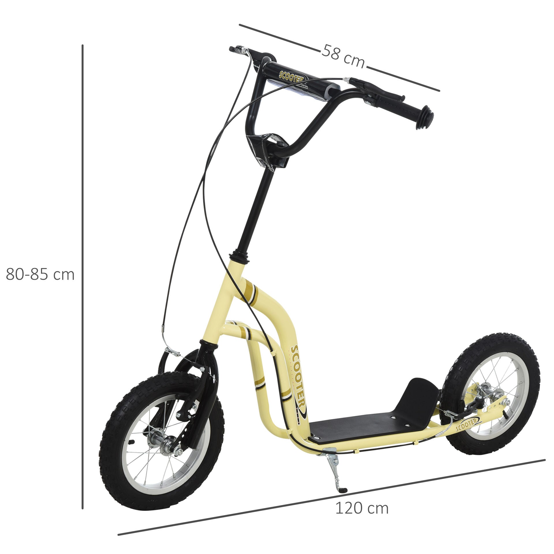 Nancy's Rosaldo Kinderscooter - Kinderstep - Pedaalstep - Stadsstep - Beige