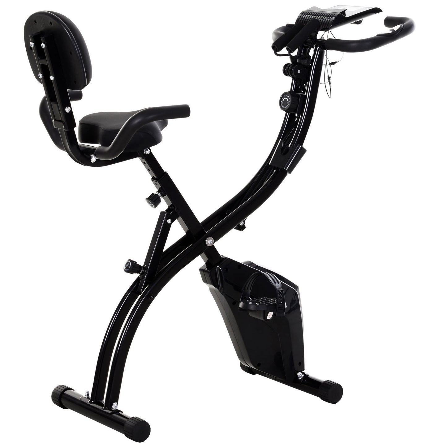 Nancy's Na Luum Hometrainer - Bicycle Trainer - Adjustable Resistance and Height - LCD Monitor - Black