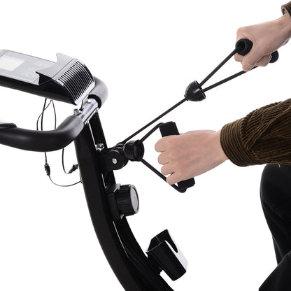 Nancy's Na Luum Hometrainer - Bicycle Trainer - Adjustable Resistance and Height - LCD Monitor - Black