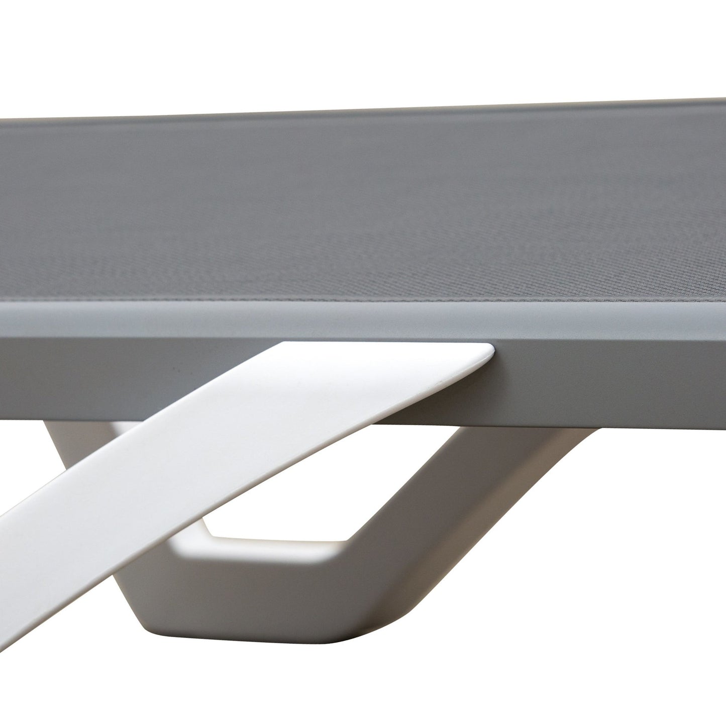 Nancy's Piebra Ligbed - Loungebed - Ligstoel - Grijs - Aluminium