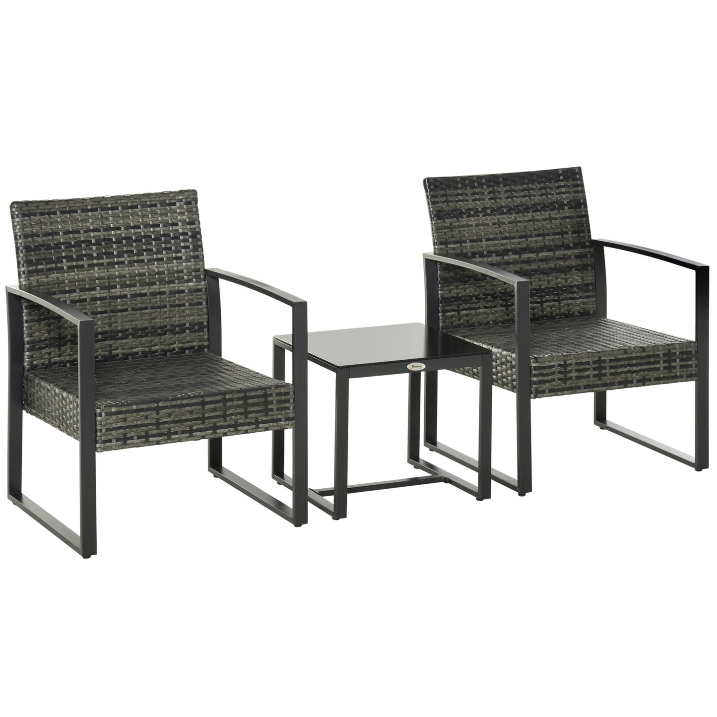 Nancy's Stuart Cay 5-delige Tuinset met Kussens - Tuin Set - Bistroset - Loungeset - Grijs - Rotan