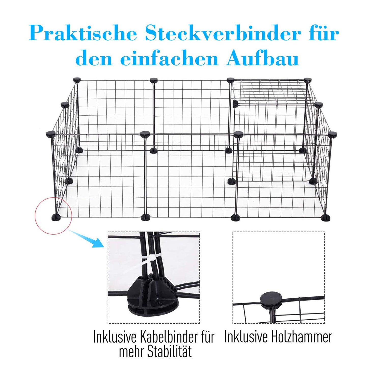 Nancy's Appleton Box Dierenkooi - Zwart - Metaal - 41,73 cm x 28,74 cm x 14,17 cm