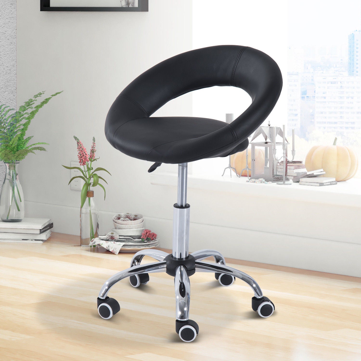 Nancy's Ardoise Stool - Swivel stool - Height adjustable - Ergonomic - Black