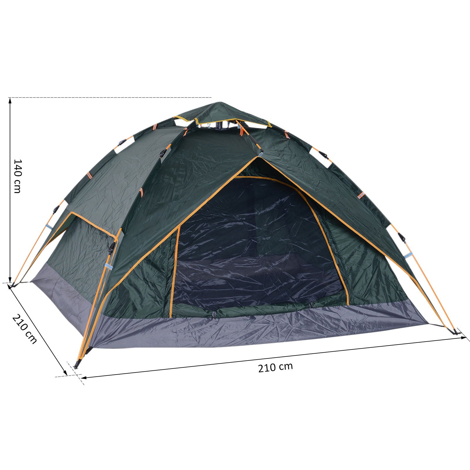 Nancy's Ariss Kampeertent - Strandtent - Camping tent - Groen - 210 x 210 x 140 cm