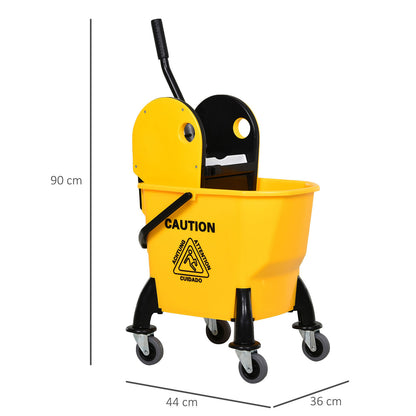 Nancy's Azilda Dweileimmer - Schoonmaakwagen - Schoonmaakkar - Schoonmaakemmer - 26 Liter