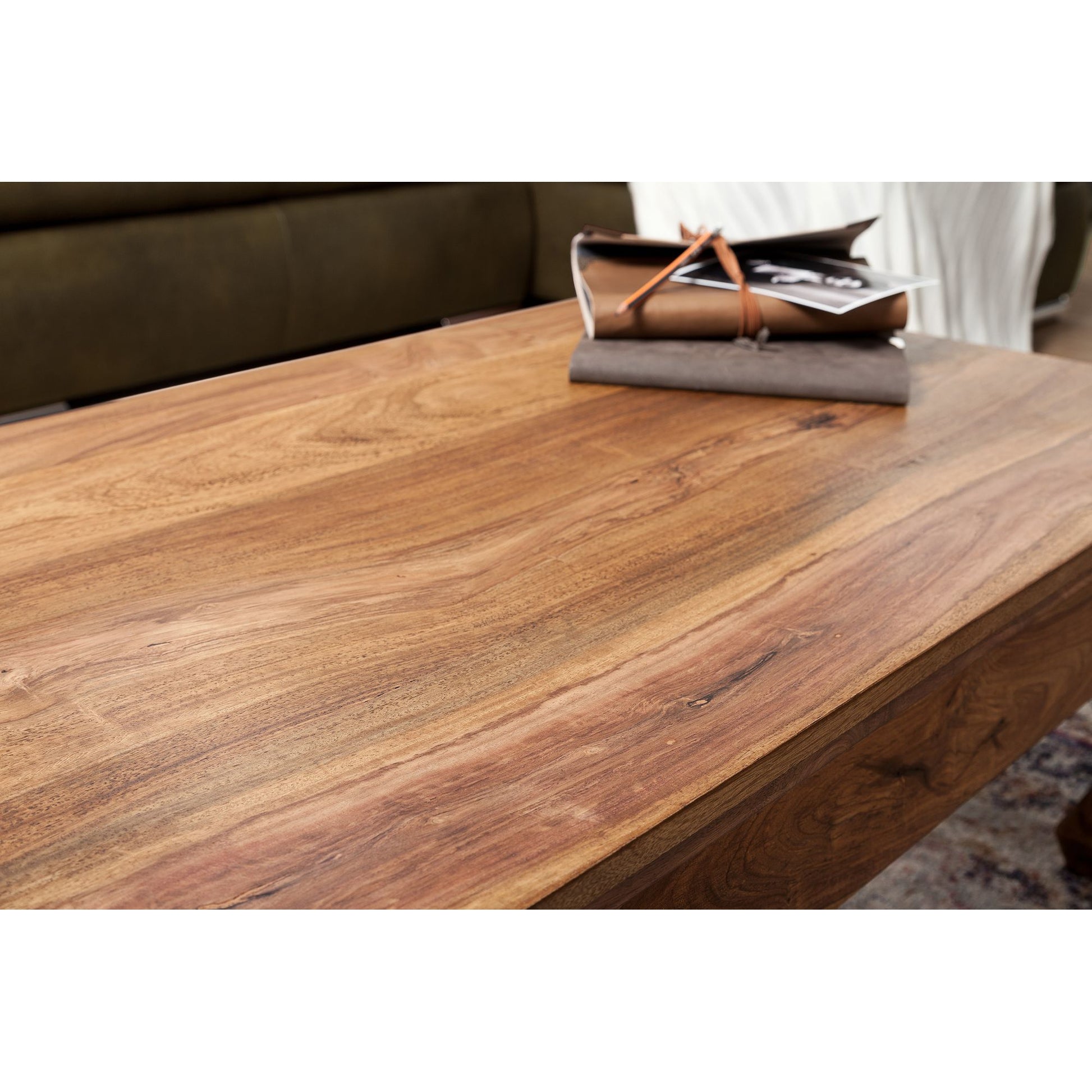 Nancy's Castine Salontafel - Koffietafel - Massief Sheesham Hout - 110 x 60 x 40 cm