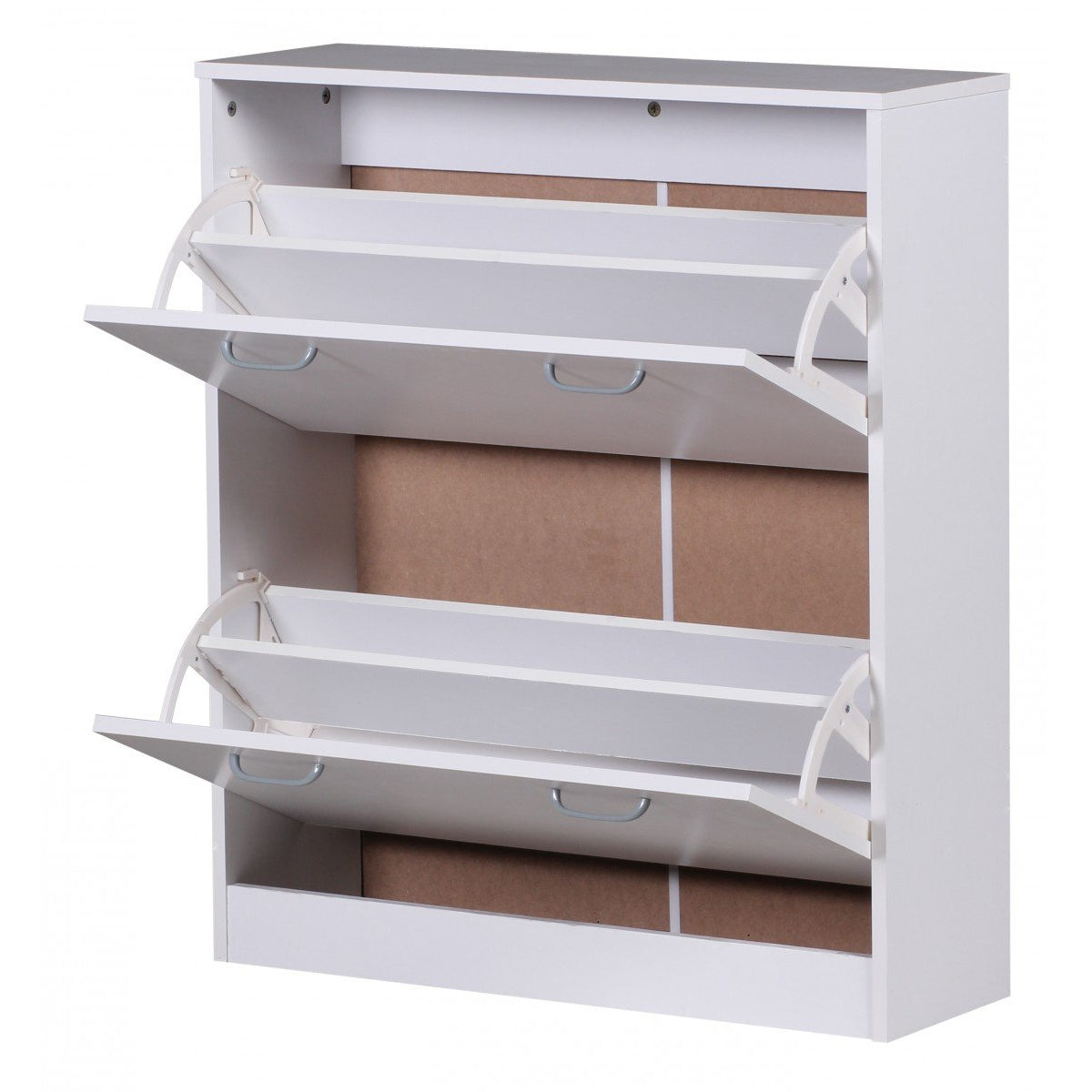 Nancy's Hobbs Shoe Cabinet - Shoe Rack - Shoe Organizer - Storage Cabinet - White - ± 75 x 25 x 90 cm