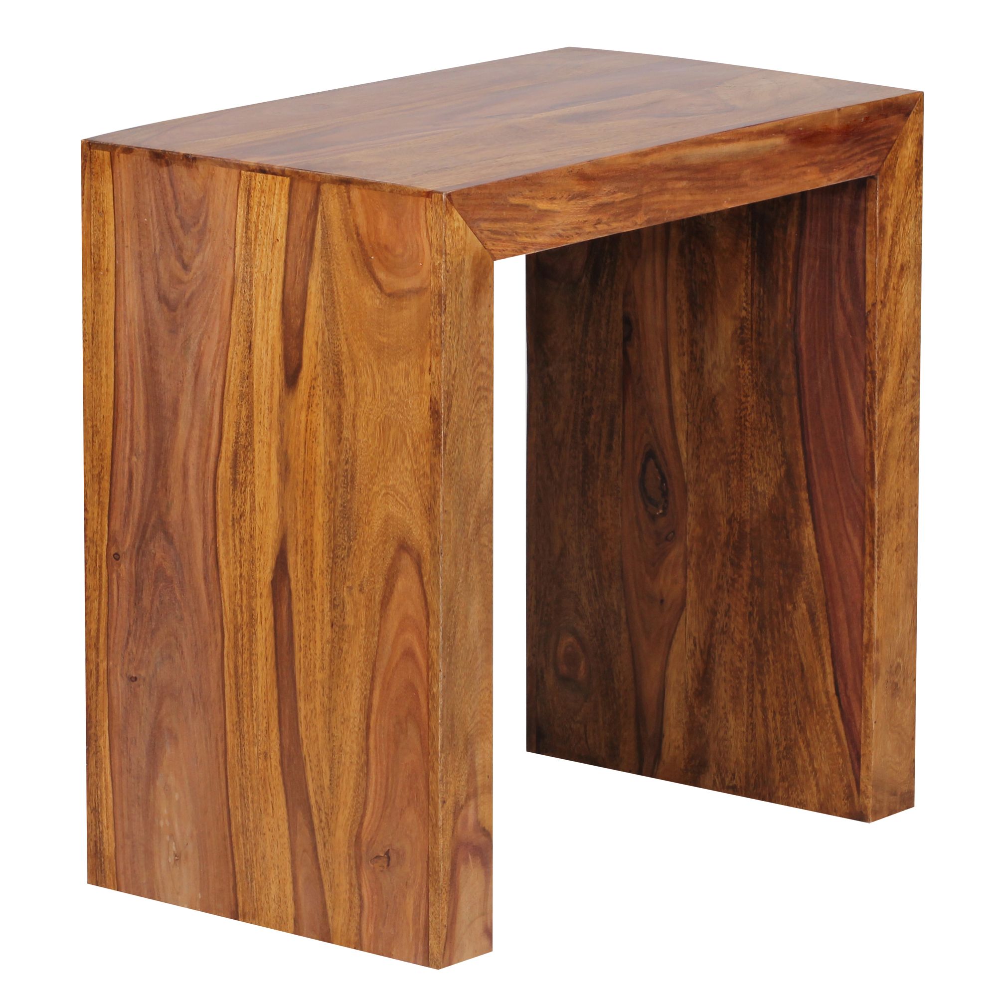 Nancy's Waimalu Side Table - Coffee Table - Open Side - Solid Wood - Sheesham Wood - 60 x 35 x 60 cm