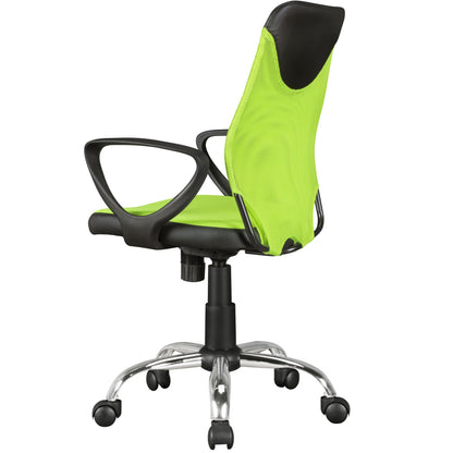 Nancy's Sulfur Office Chair for Children - Swivel Chair - Youth - Mesh - Plastic - Green - Black