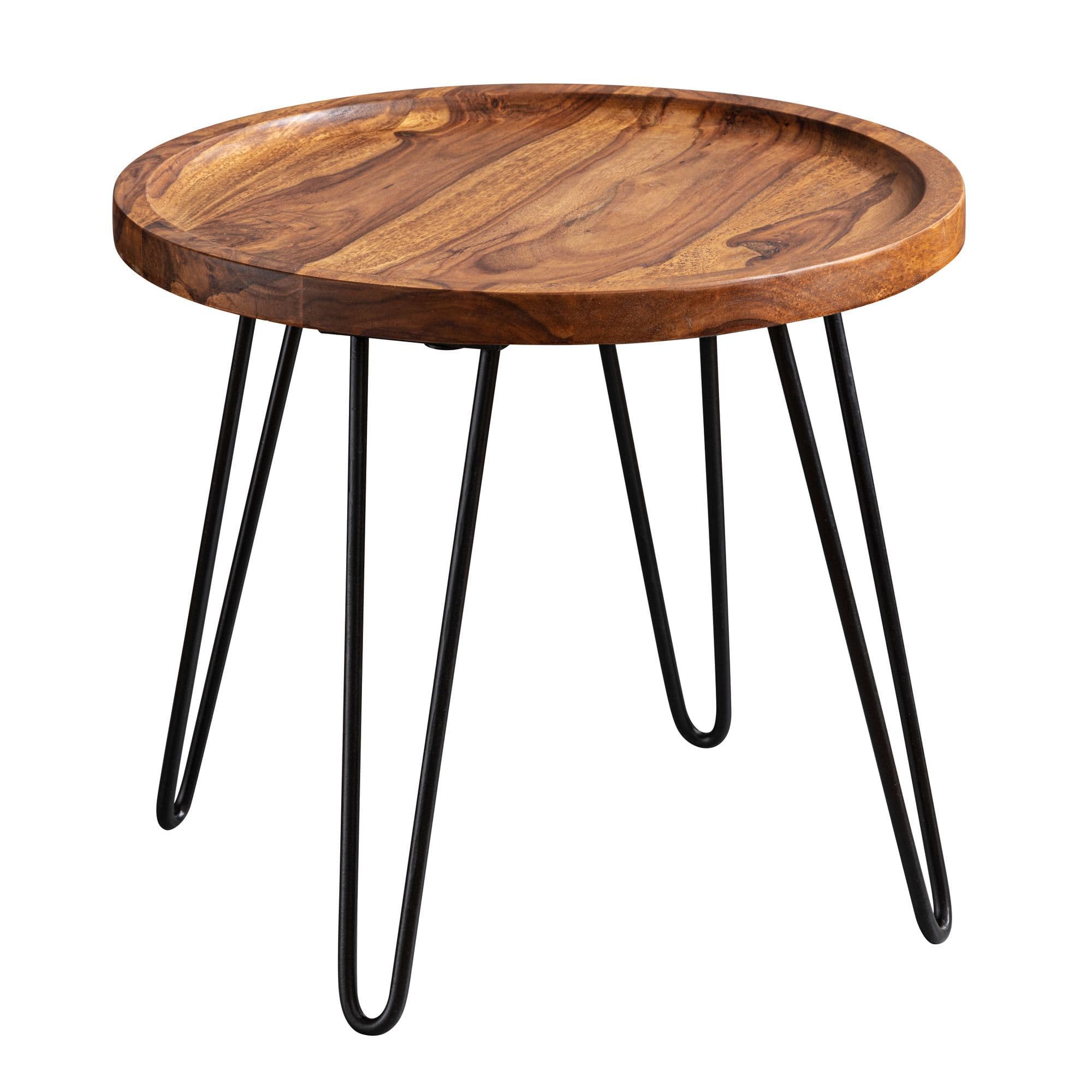 Nancy's Thirsk Industrial Coffee Table - Sheesham wood - Coffee table - Side table - Coffee tables - 45 x 40 x 45 cm