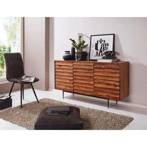 Nancy's Pinao Dressoir - Opbergkast - Sideboard - Massief Sheeshamhout - ± 150 x 40 x 80 cm