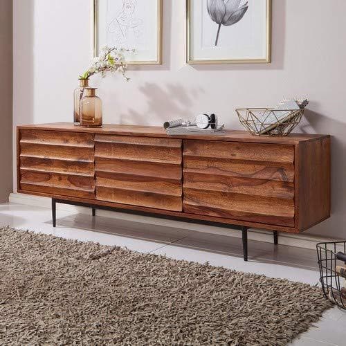 Buffets Duna de Nancy - Meuble TV - Meubles TV - Lowboard - Bois de Sheesham massif - ± 150 x 40 x 50 cm