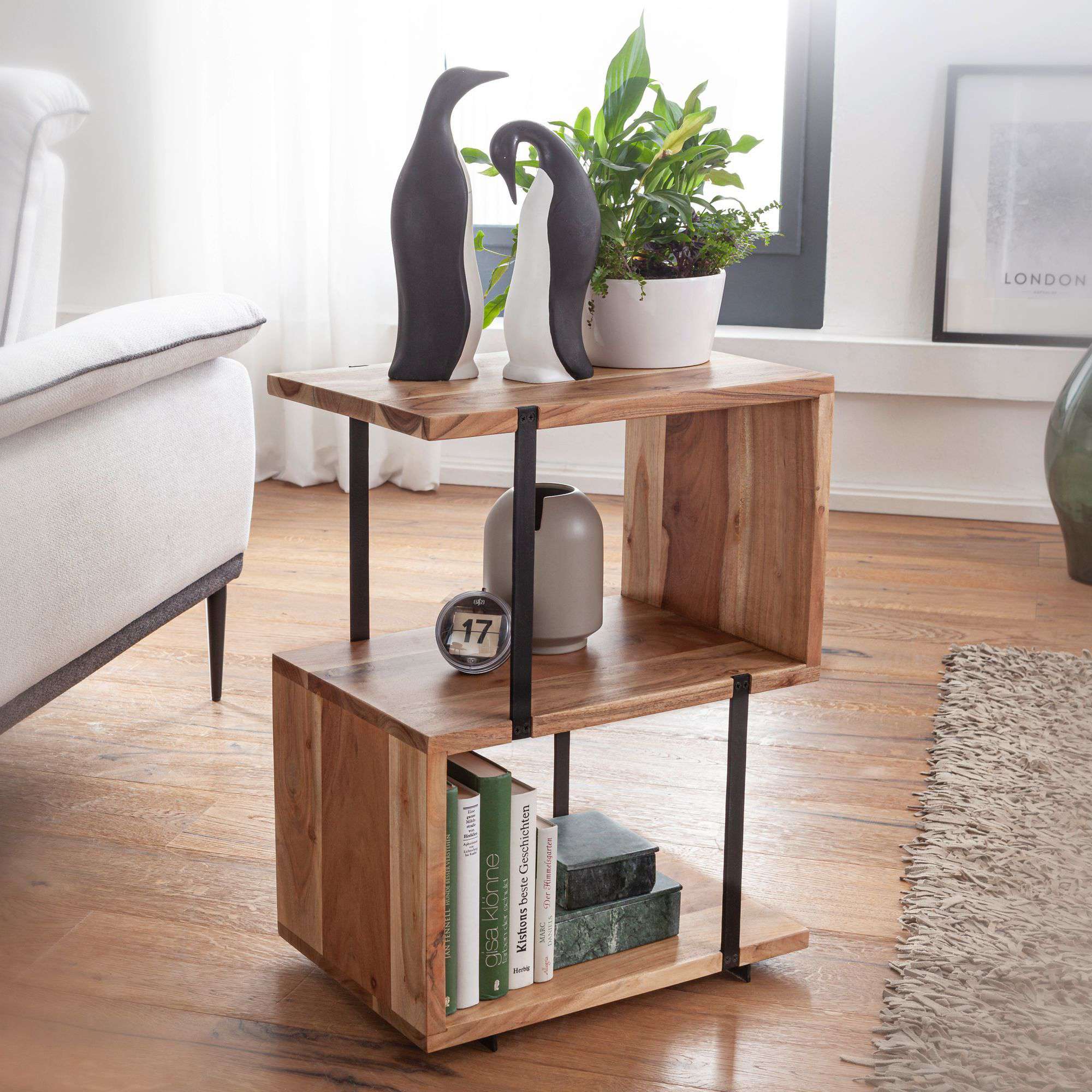 Nancy's Indava side table - Coffee table - Side tables - Natural - Solid Acacia wood - 45 x 30 x 60 cm