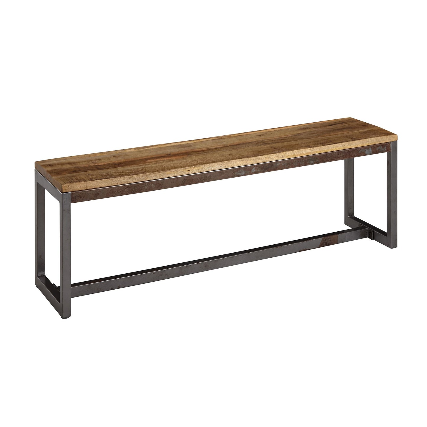 Nancy's Payson Eetkamerbank - Houten bankje - Eetbank - Mangohout - ± 120 x 45 x 45 cm