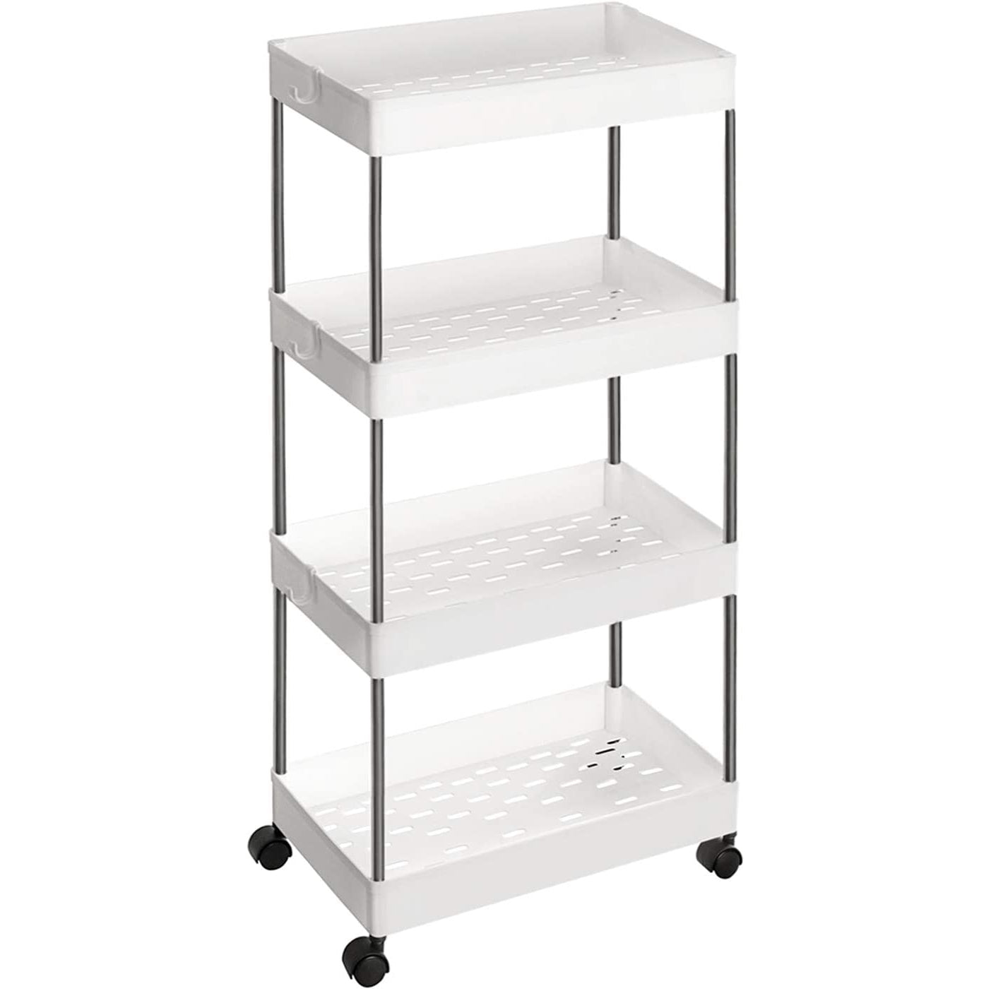 Nancy's Dillon Kitchen trolley - Bathroom trolley - Kitchen trolley - On wheels - White - 40 x 22 x 86 cm