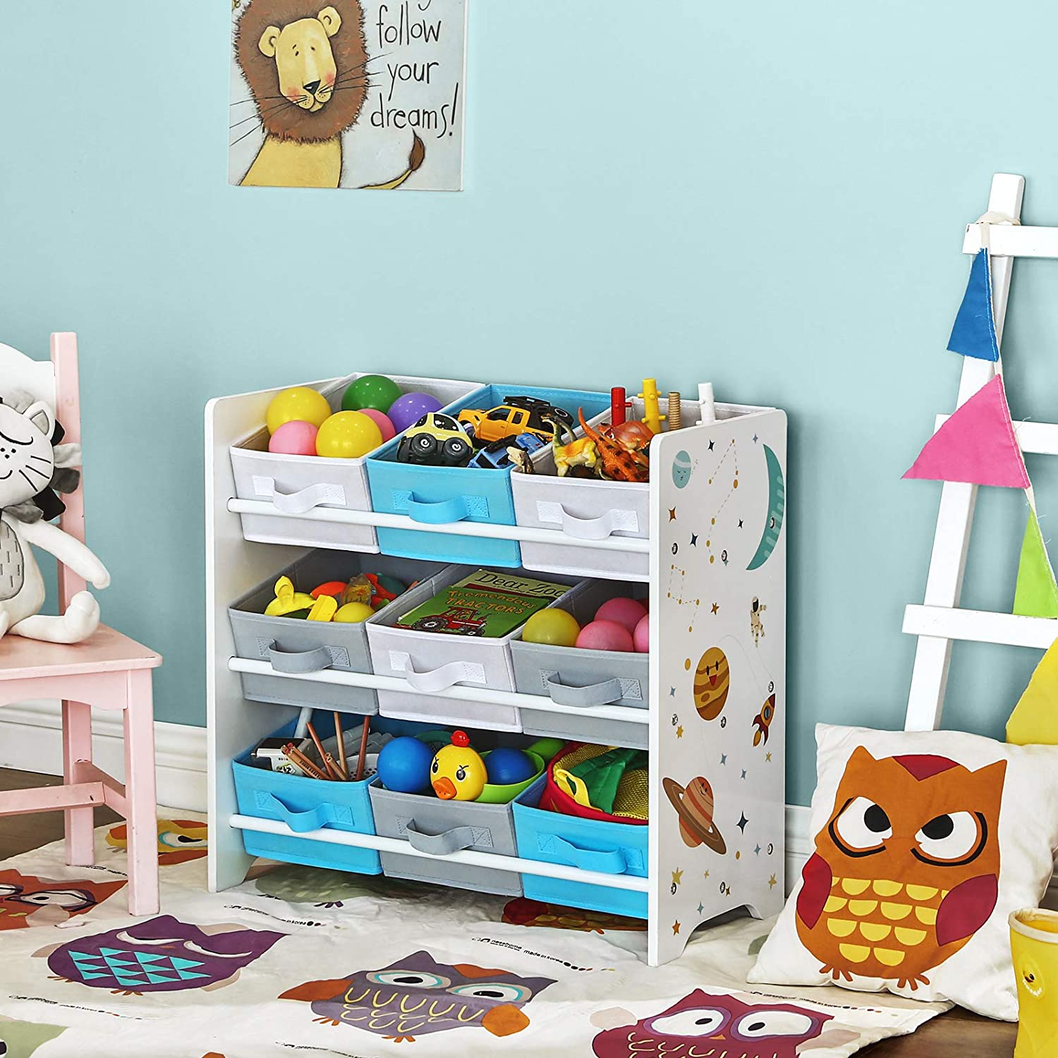 Nancy's Dafundo Speelgoed Organizer - Speelgoed Kast - Opbergkast Kinderen - ± 60 x 30 x 60 cm