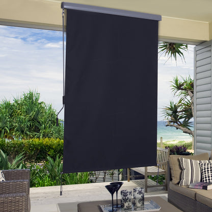 Auvent Nancy's Doraville - Parasol - Protection solaire - Brise-vue - Gris - 140 x 200 cm