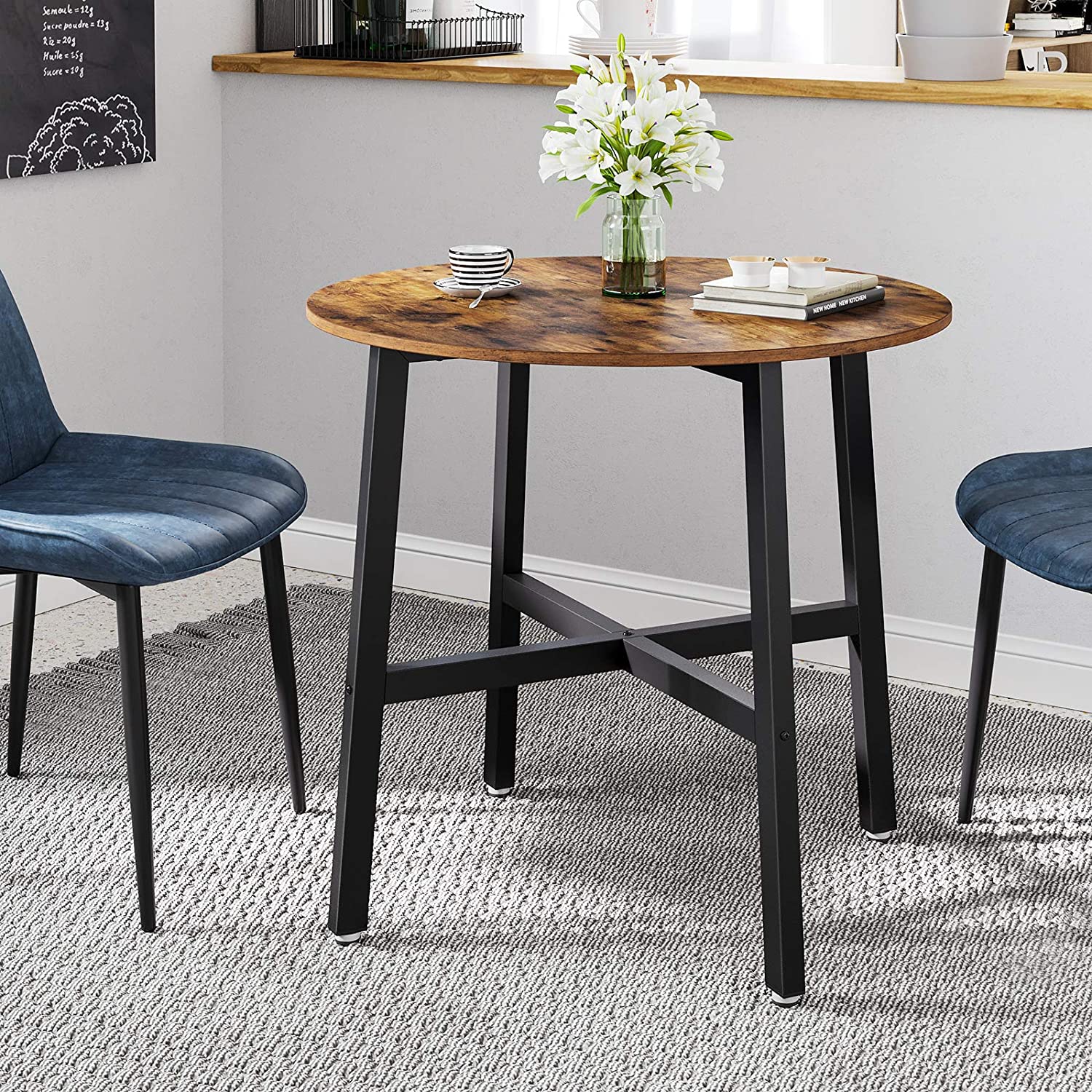 Nancy's Sparks Small dining table - Kitchen table - Industrial - 80 x 80 x 75 cm