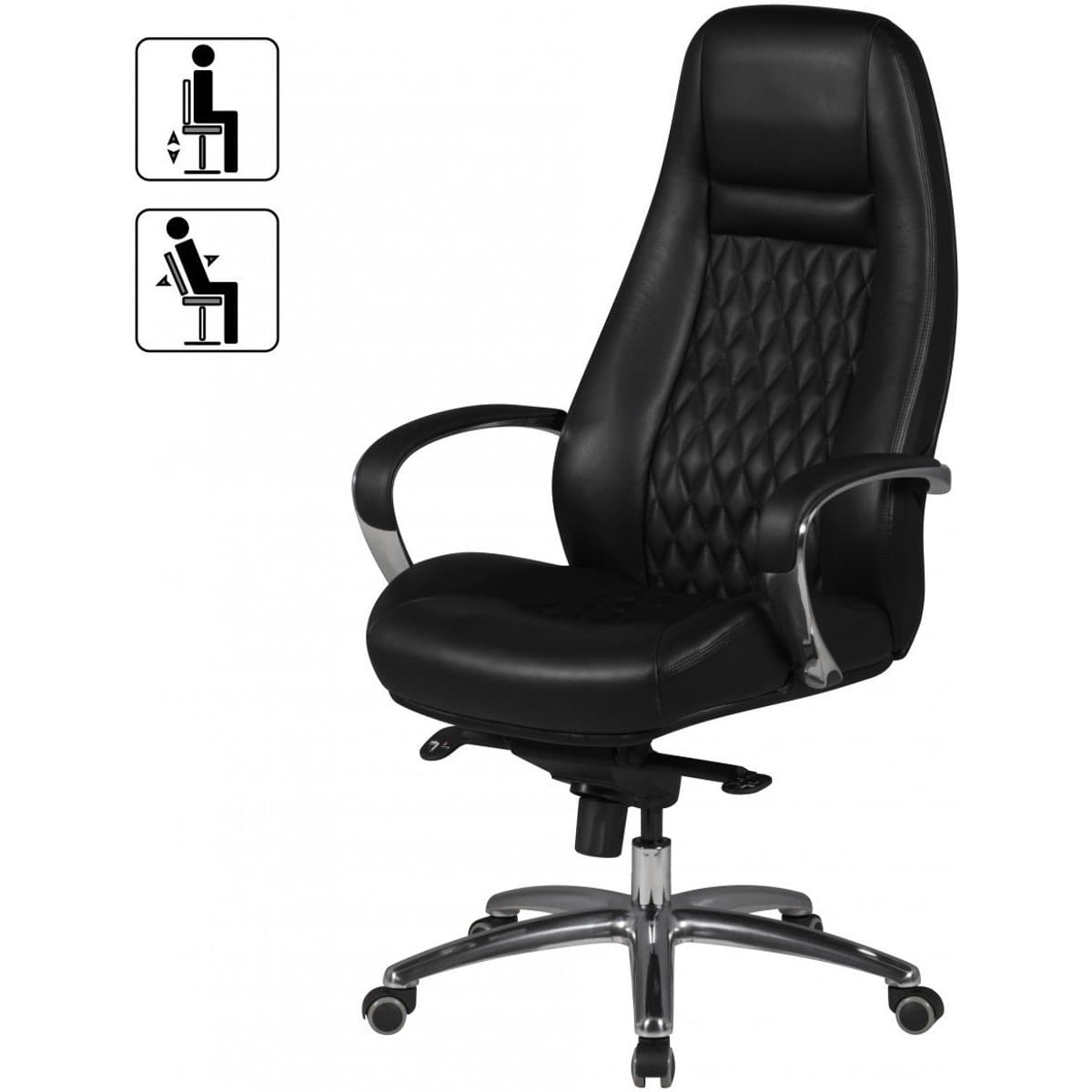 Nancy's Bronxdale Leather Office Chair - Swivel Leather Chair - Ergonomic Office Chairs - Office Chairs For Adults