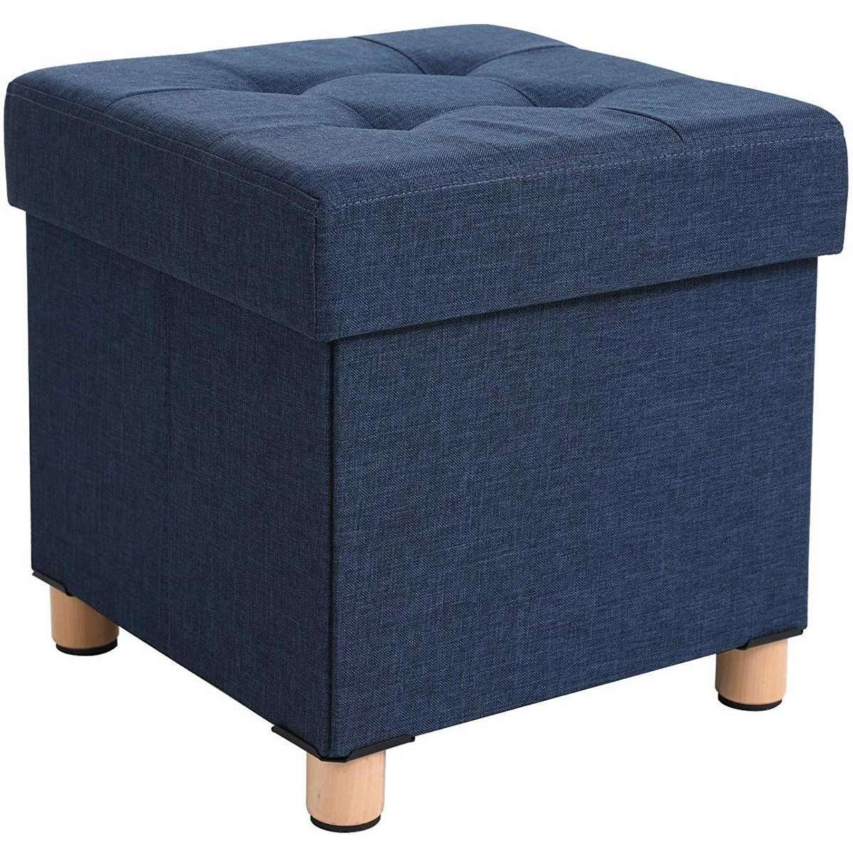 Tabouret Nancy avec rangement - Pouf - Chaise avec espace de rangement