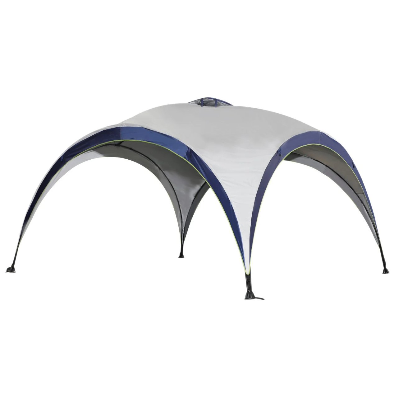 Nancy's Ramsey Partytent - Tuinpaviljoen - Paviljoen - Zonwering - Weerbestendig - Polyester - Crème - Wit - Blauw - 400 x 400 cm