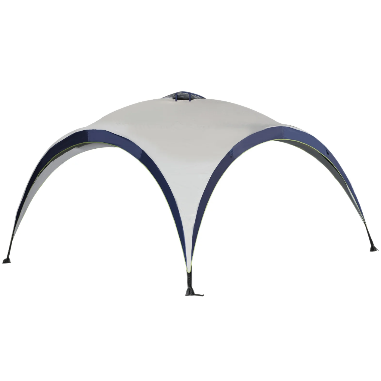 Nancy's Ramsey Partytent - Tuinpaviljoen - Paviljoen - Zonwering - Weerbestendig - Polyester - Crème - Wit - Blauw - 400 x 400 cm