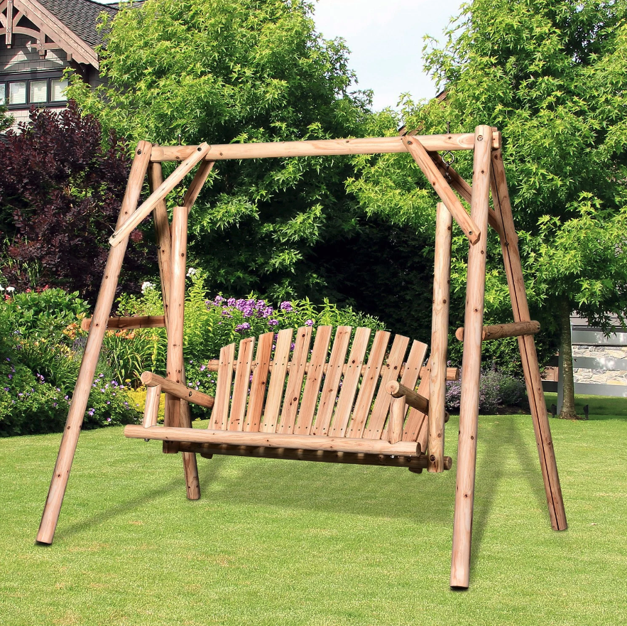 Nancy's Oakley Tuinschommel - Schommelbank - Dennenhout - ± 190 x 140 x 170 cm