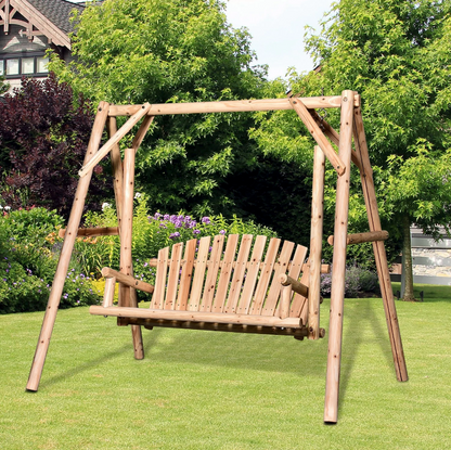 Nancy's Oakley Tuinschommel - Schommelbank - Dennenhout - ± 190 x 140 x 170 cm