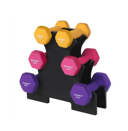 Nancy's Conquerall Halterset - Gewichten Set - Dumbbel Set - Inclusief Halterrek - 1 KG, 1,5 KG, 2 KG