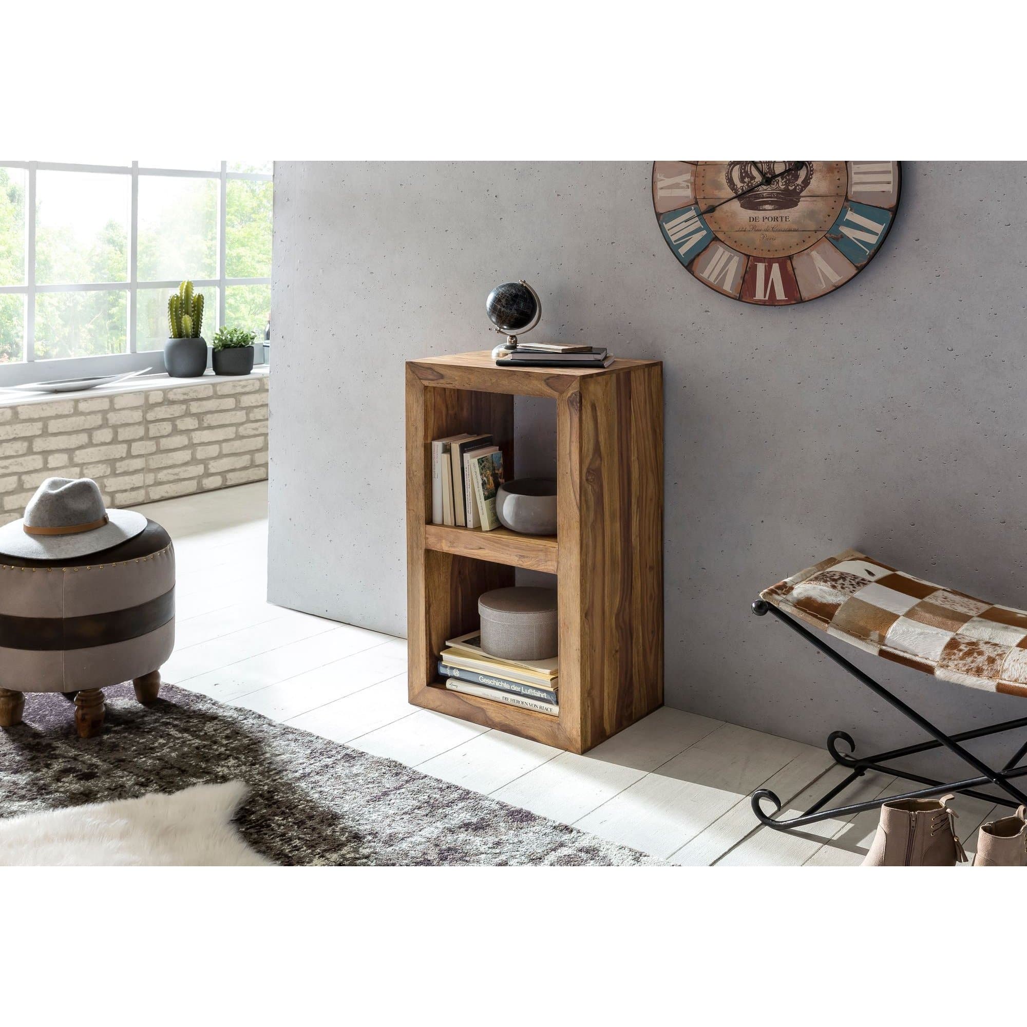 Armoire multifonctionnelle Bridgeport de Nancy - Table basse Sheesham - Table d'appoint - Tables basses