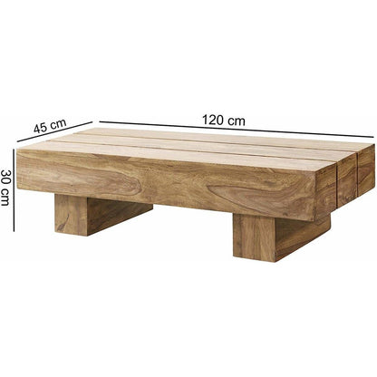 Nancy's O'Hare Salontafel - Koffietafel - Massief Acaciahout - 120 x 45 x 30 cm