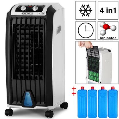 Nancy's Canfield Mobiele Airco - Airconditioningsysteem - Aircooler - Ventilator - Ionisator - 5 Liter