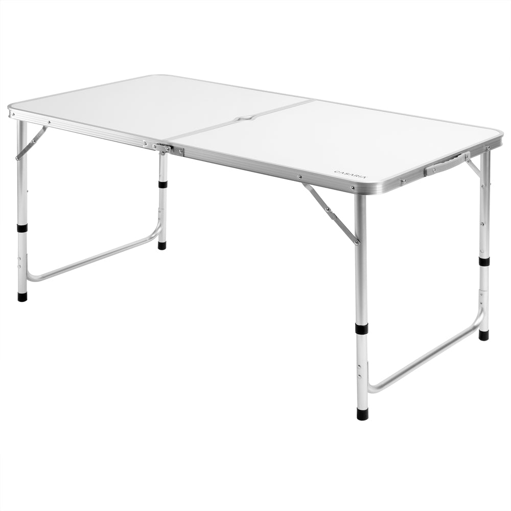 Nancy's Heathrow Camping Table - Folding Table - Garden Table - Foldable Table - Aluminum - MDF - 120 x 60 x 55 cm