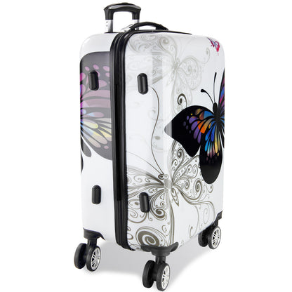 Nancy's Villa Hills Reiskofferset - Kofferset - 4-delig - Met Beautycase - Hardcase - 360° draaibaar - Polycarbonaat