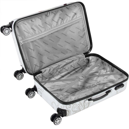 Nancy's Villa Hills Reiskofferset - Kofferset - 4-delig - Met Beautycase - Hardcase - 360° draaibaar - Polycarbonaat