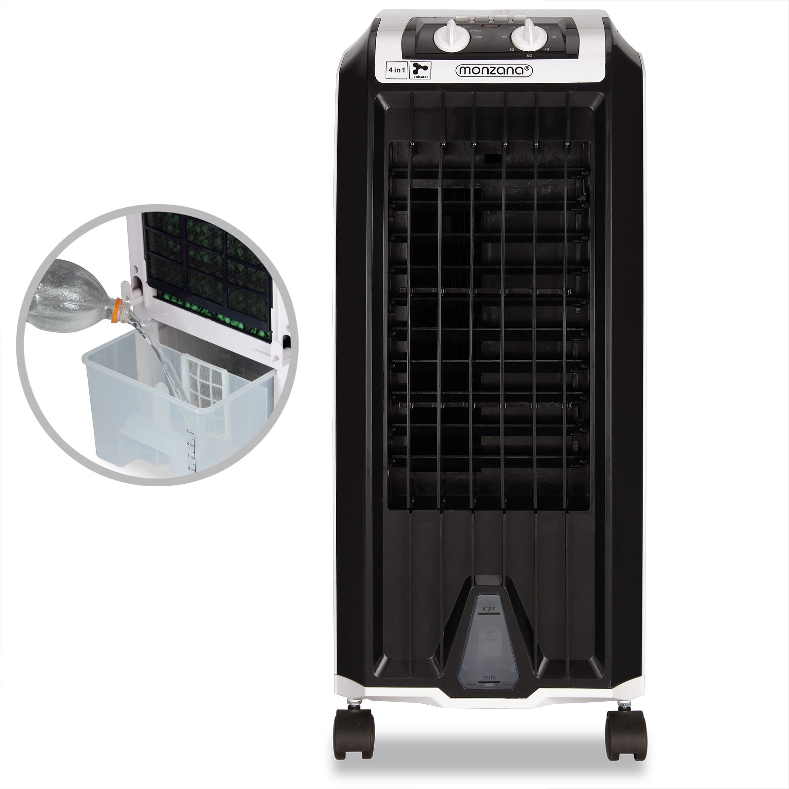 Nancy's Canfield Mobiele Airco - Airconditioningsysteem - Aircooler - Ventilator - Ionisator - 5 Liter