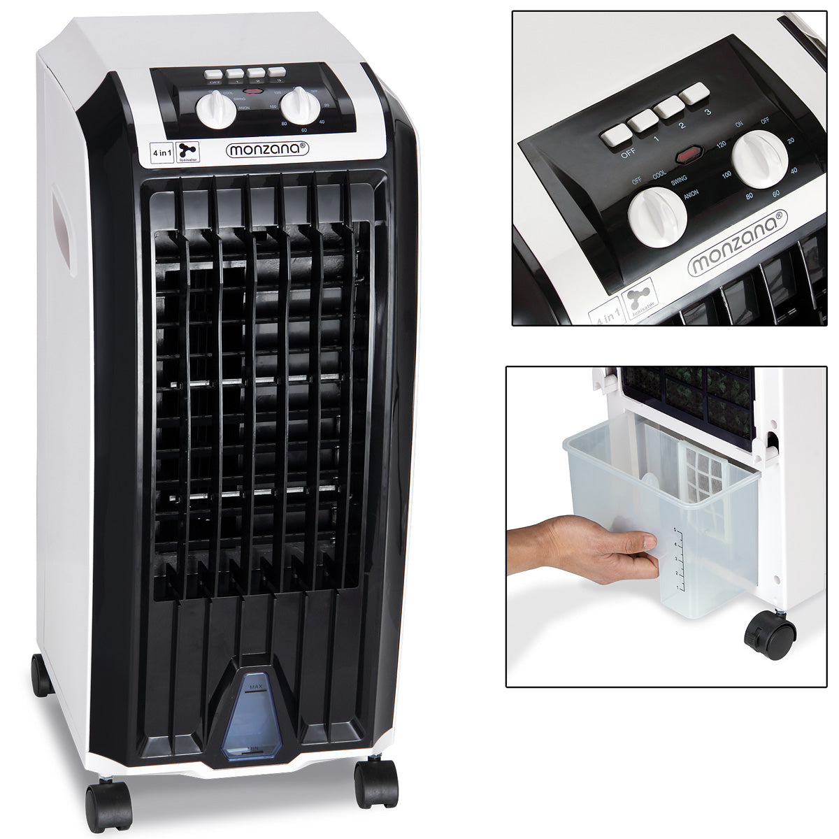 Nancy's Canfield Mobiele Airco - Airconditioningsysteem - Aircooler - Ventilator - Ionisator - 5 Liter