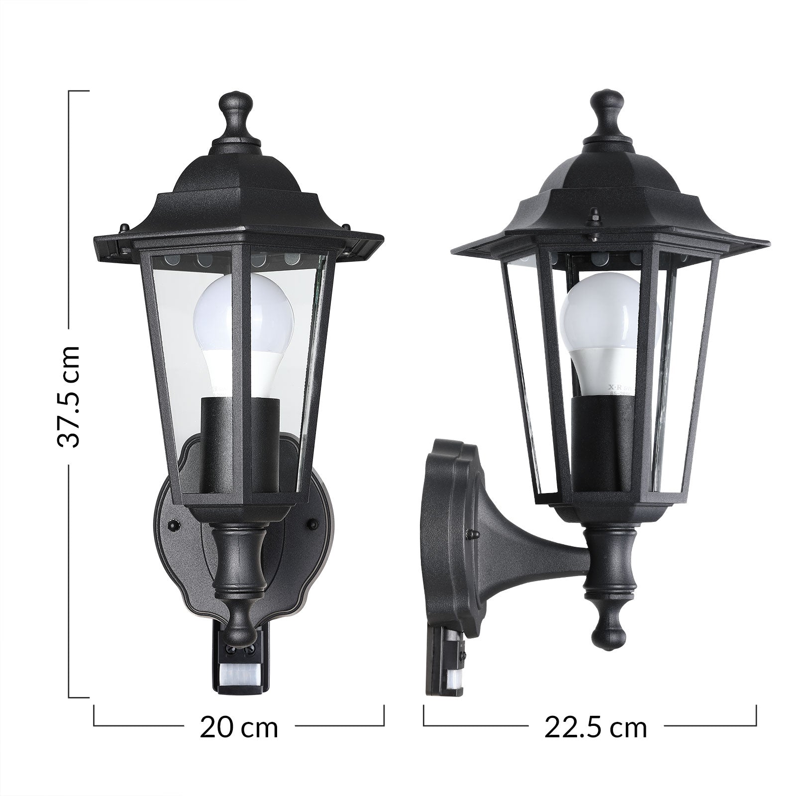 Applique Nancy's Fort Pierce North - Éclairage de jardin - Lampe d'extérieur - Appliques - Anthracite - 375 x 200 x 225 mm