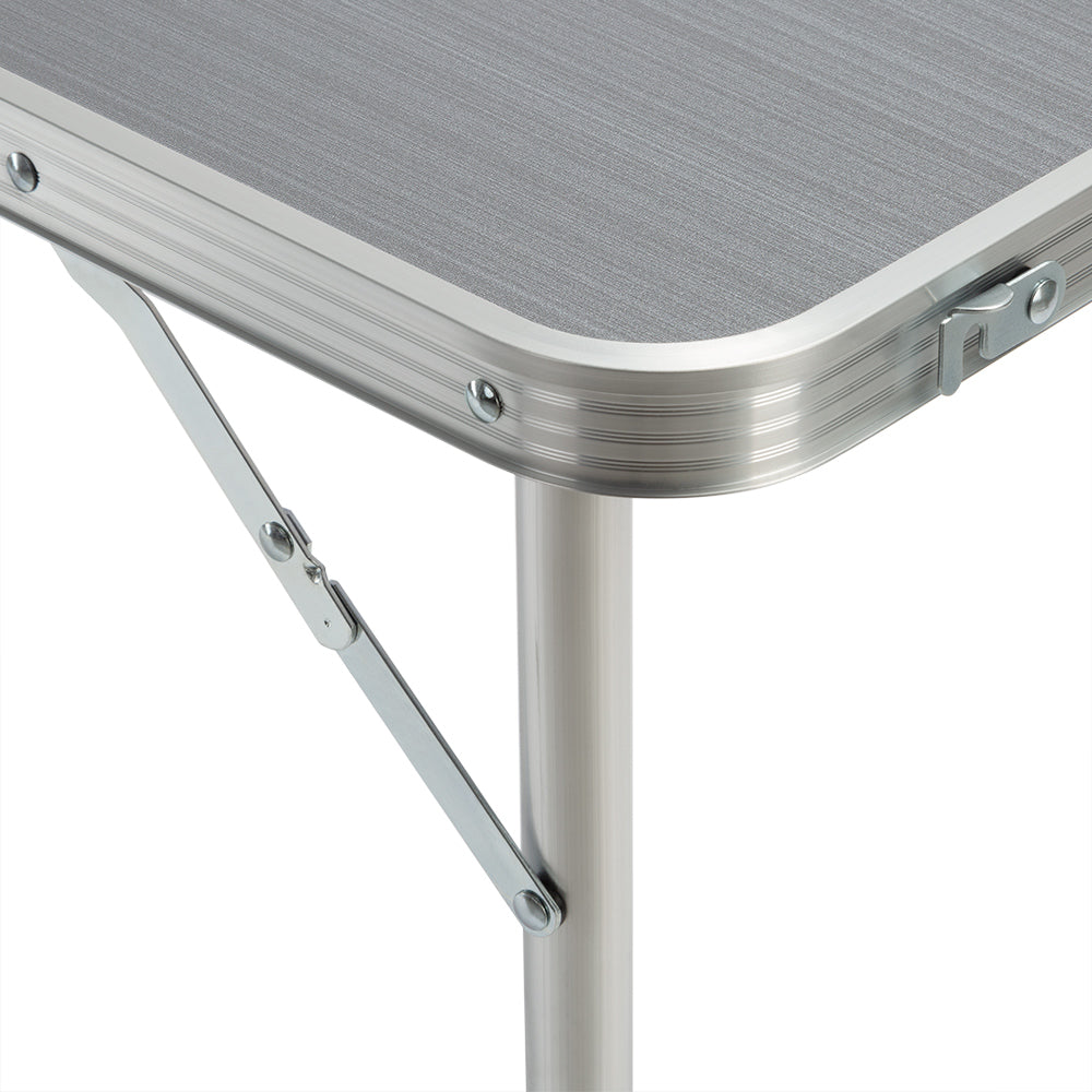 Nancy's Heathrow Kampeertafel - Klaptafel - Tuintafel - Opvouwbare Tafel - Aluminium - MDF - 120 x 60 x 55 cm