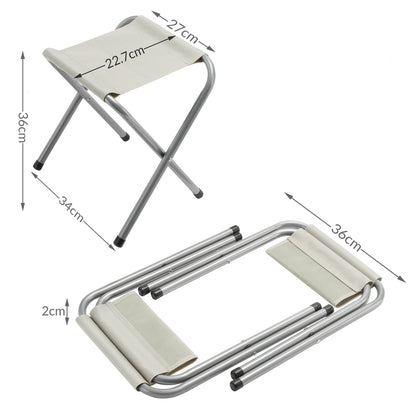 Nancy's Ben Lomond Picknicktafel - Klaptafel - Campingtafel - Tafel - 4 Krukjes- Zitgroep - Kampeerkoffer - Opklapbaar - Aluminium - MDF