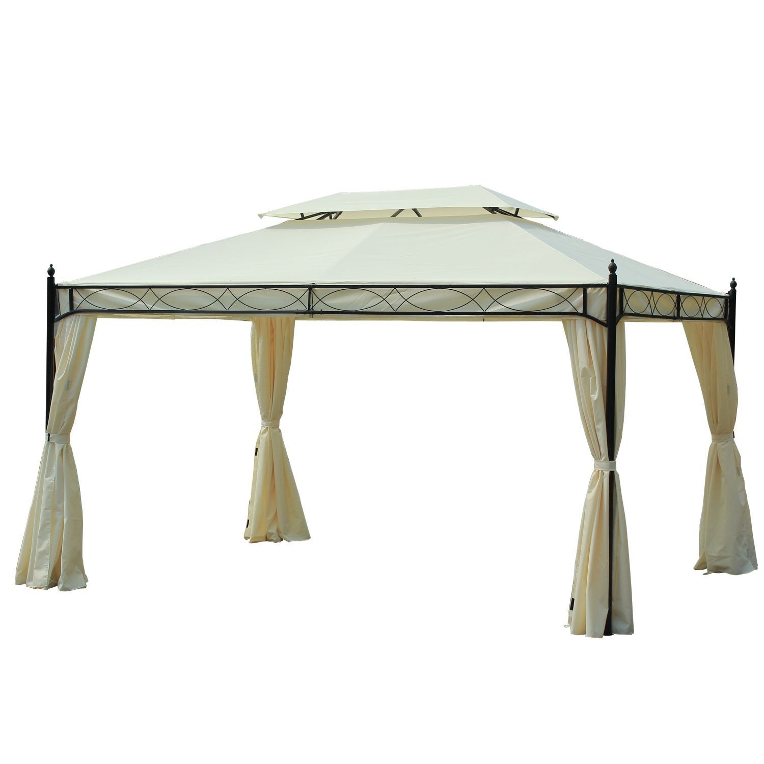 Nancy's Grand Haven Paviljoen - Partytent - Luxe - Zijwanden - Waterafstotend - Staal - Polyester - 300 x 400 cm