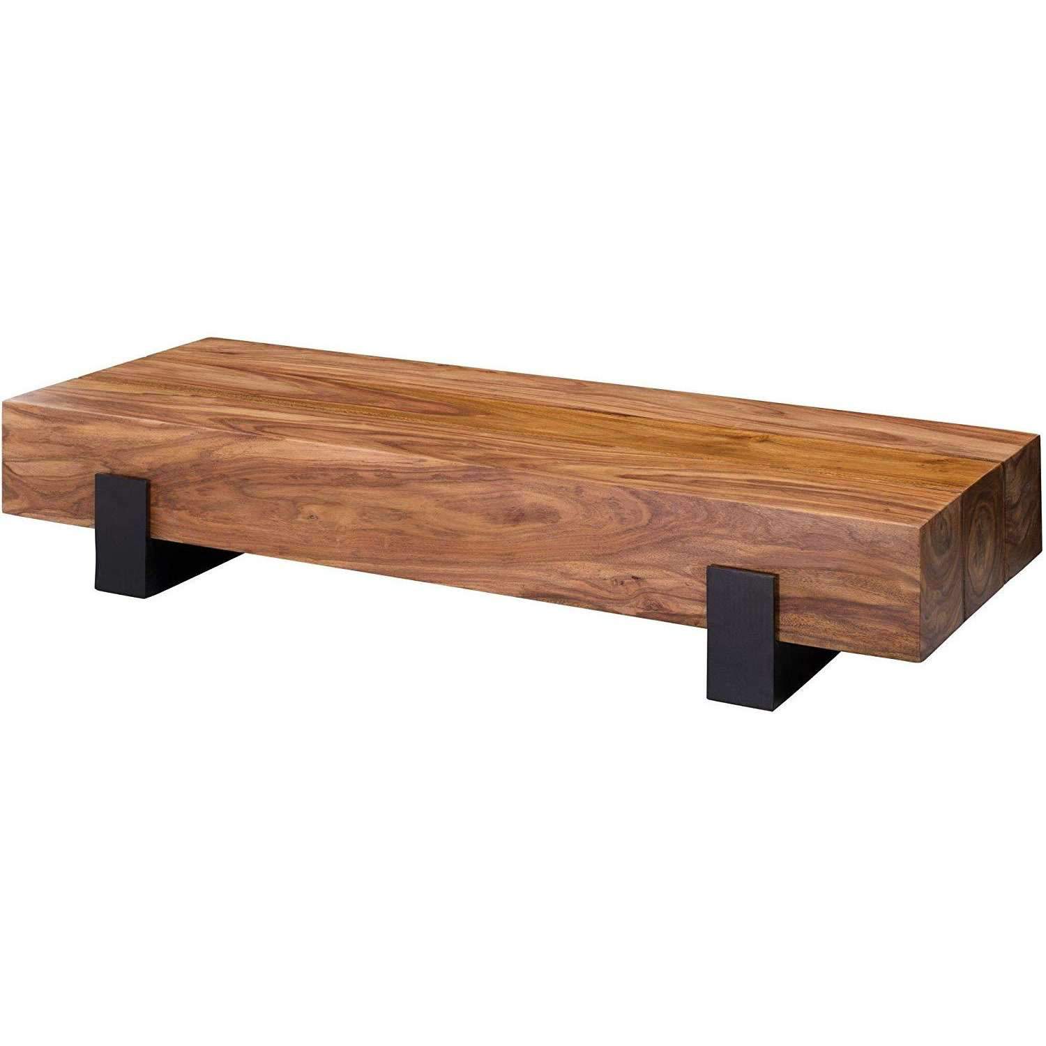 Nancy's Muyana Salontafel - Koffietafel - Boomstamtafel - Massief Sheesham Hout - ± 115 x 45 x 20 cm